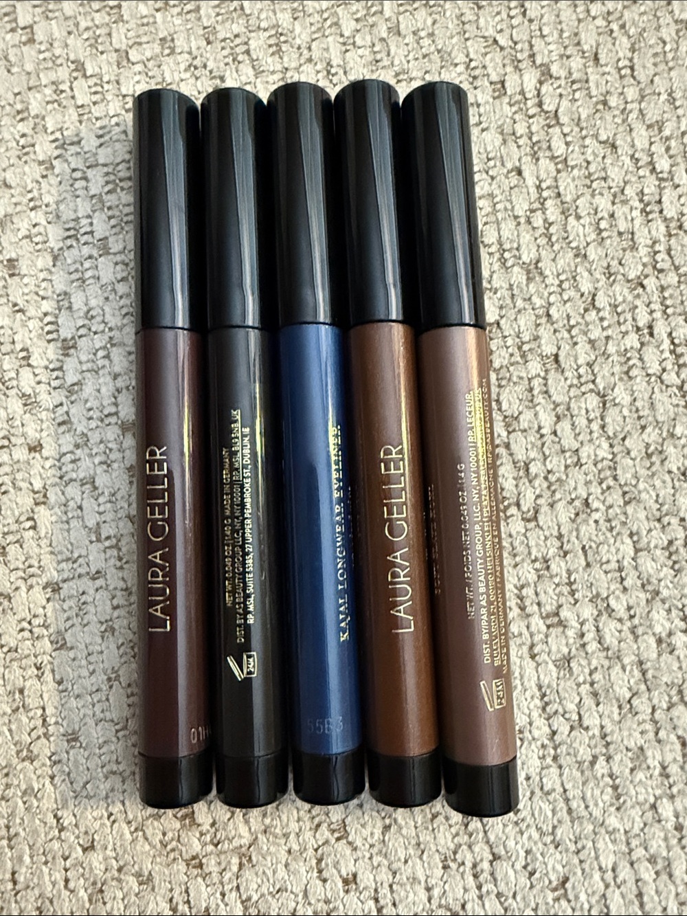 5 Piece Laura Geller Kajal Set Eyeliner/Eyeshadow